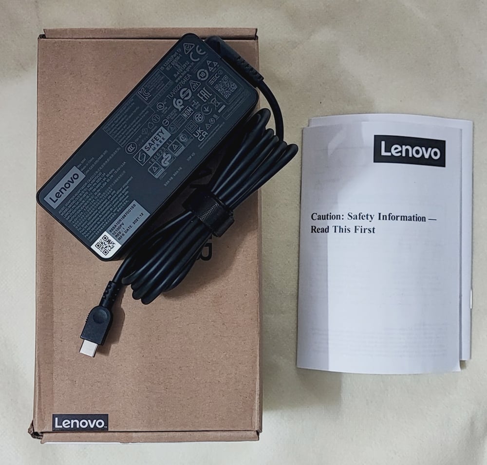lenovo-65-type-c-1.jpg Lenovo GX20P92532 65W Laptop Adapter/Charger with Power Cord for Select Models of Lenovo (Type-C pin) - Image 1