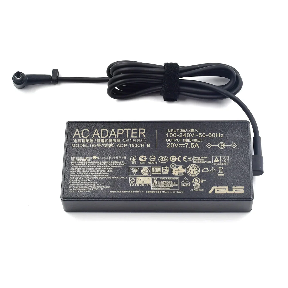asus150w_034a15ab-9067-4629-85d9-b34558ca2ea2 Asus 150W 20V 7.5A Laptop Charger Power Adapter(Connector size : 6.0*3.7mm)- Power Cable Included - Image 1
