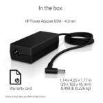 HP 65W AC Charger Adapter 4.5mm for HP Pavilion Black - Image 2